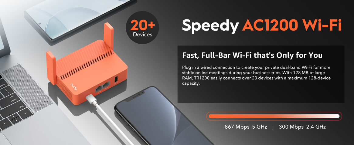 Tr1200 Router Cudy TR1200 Travel Router – GeekRootlab