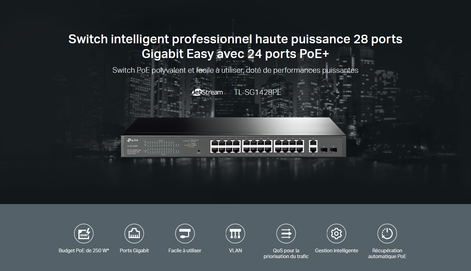 TP-Link TL-SG1428PE 28-Port Gigabit PoE+